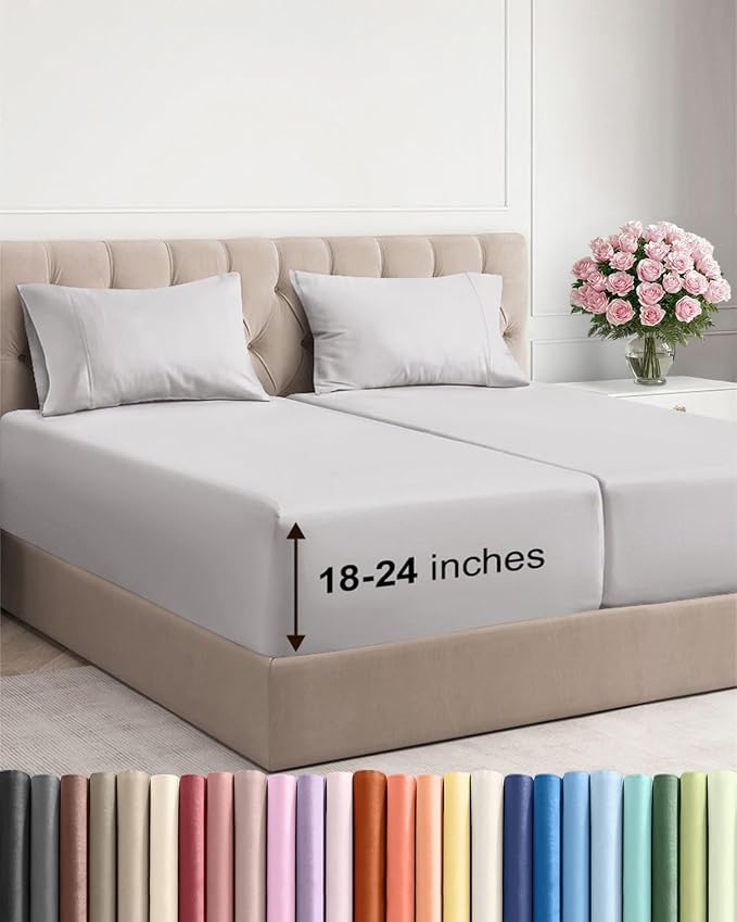 Extra Deep Split King Sheet Set by CGKUnlimited