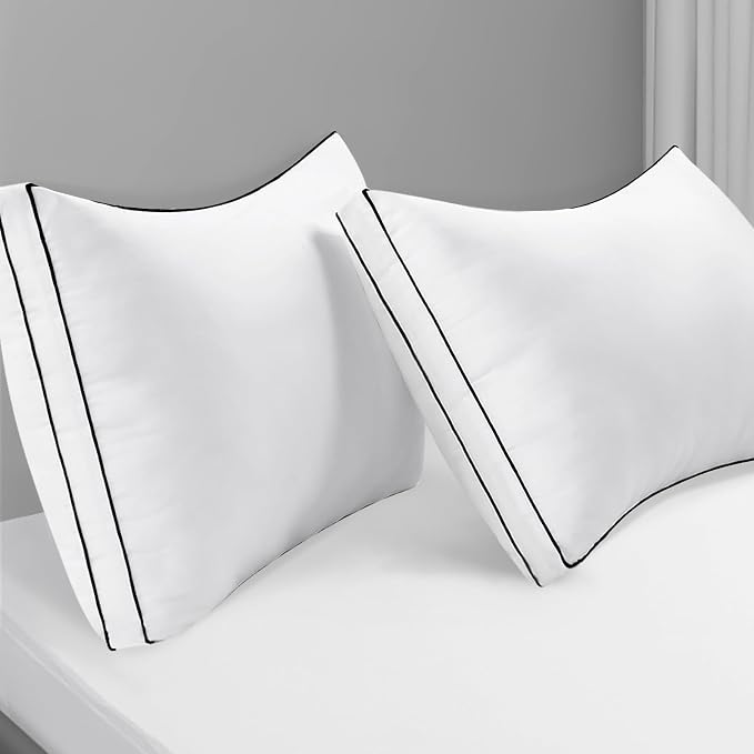 Premium Pillows Standard Size Set of 2, Fluffy and Supportive 7D Down - Image 8