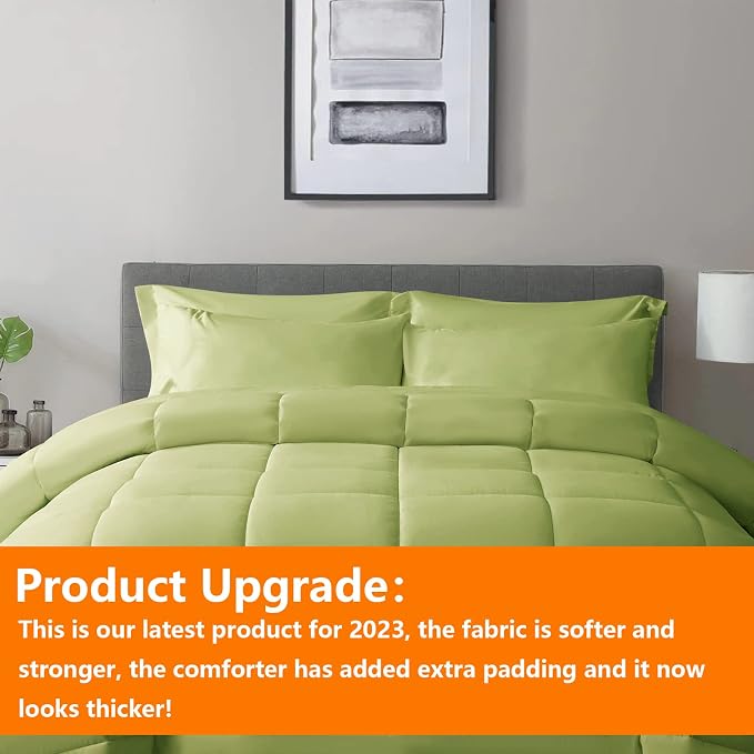 TAIMIT Sage Green Full Size Comforter Set - Image 2
