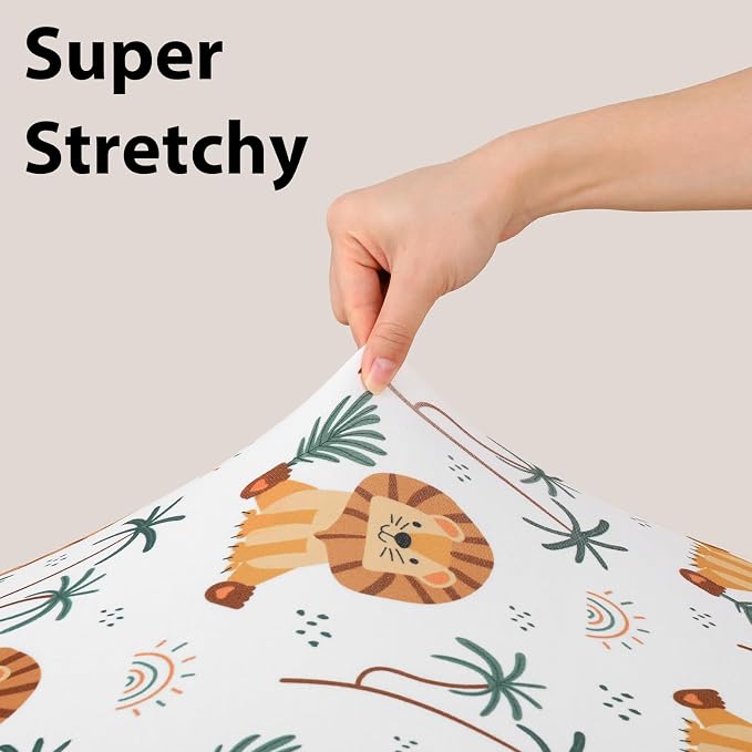 Baby Mini Crib Sheets Boy, Portable 38”x26” Pack and Play Sheets Fitted - Image 5