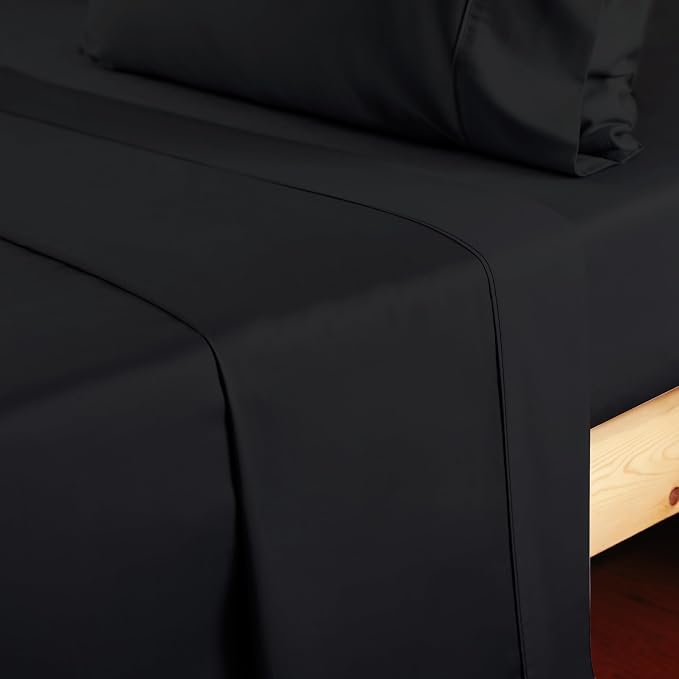 Cotton King Flat Sheet Only, 600 Thread Count 100% Egyptian Cotton Top Sheet - Image 5