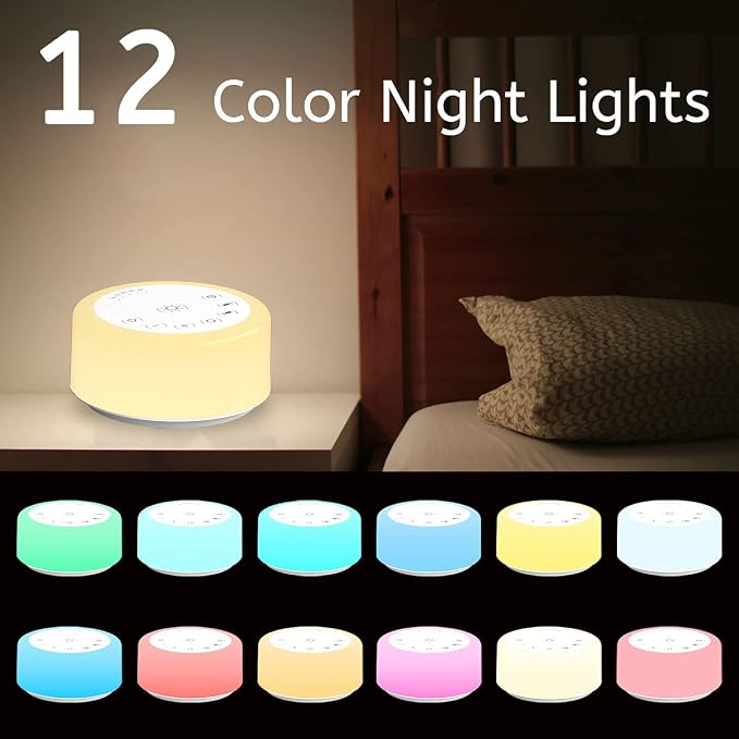 Soother Sleep Sound Machine Night Light White Noise Machine - Image 3