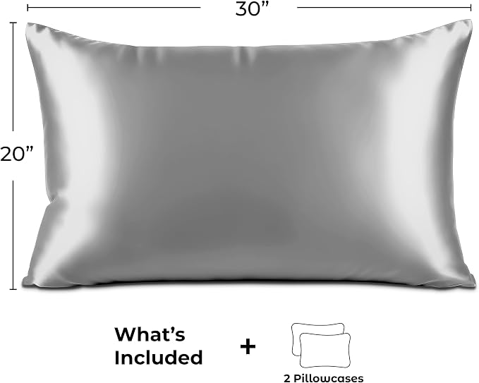 Pure Bedding Satin Pillowcase 2 Pack - Image 6