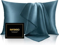 INFIIXSO Silk Pillow Cases 2 Pack Standard Size, Ultra Smooth & Soft Mulberry by INFIIXSO