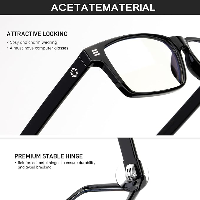 ANYLUV Blue Light Glasses Men Woman, Eye Strain Relief Eye Protection - Image 3