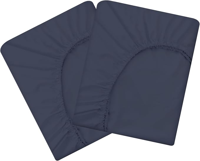 HBHLFZ Twin XL Fitted Sheet Only 2 Pack, Soft Breathable Bottom Sheet by HBHLFZLuxuryHomeLife