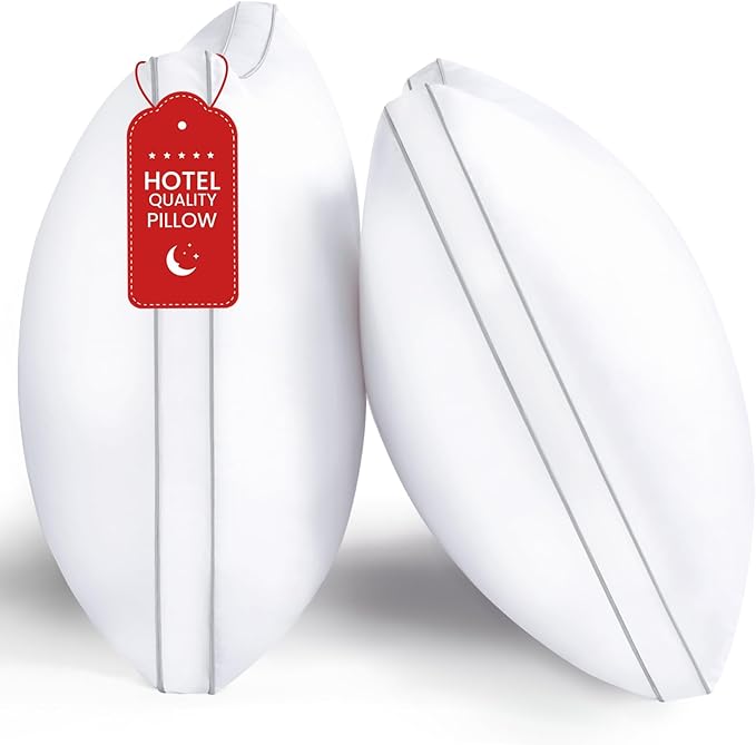ROUMEA Pillows Queen Size Set of 2, Gusseted Bed Pillows by ROUMEA