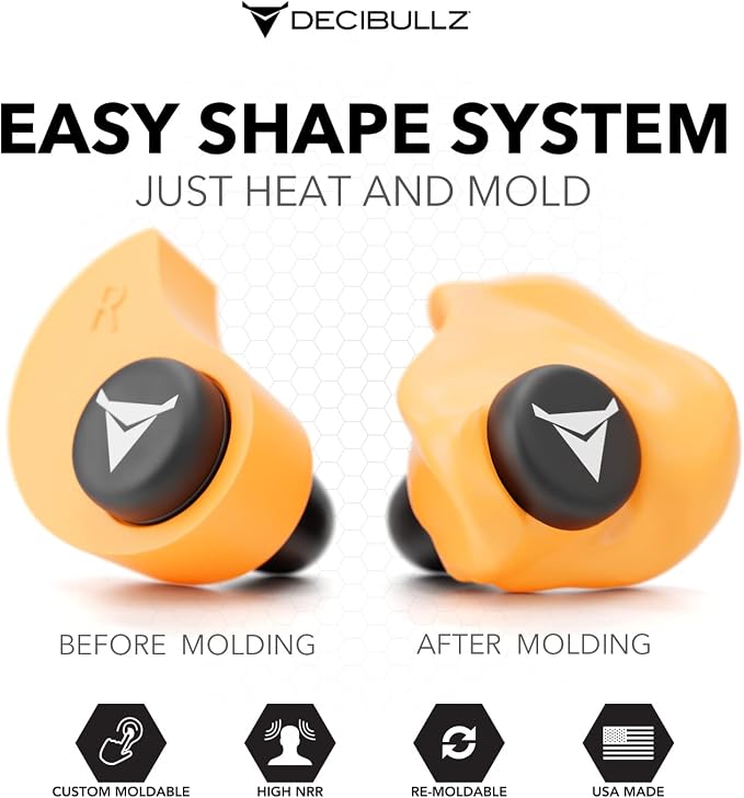 Decibullz - Custom Molded Earplugs, 31dB Highest NRR, Comfortable Hearing - Image 2