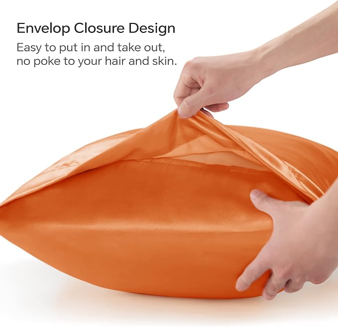 BEDELITE Satin Body Pillow Cover, Super Soft and Cooling Body Pillow Pillowcase - Image 3