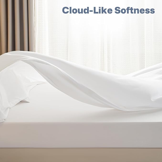Lavisun Queen Flat Sheets 6 Pack, Soft & Breathable Bulk Sheets - Image 5