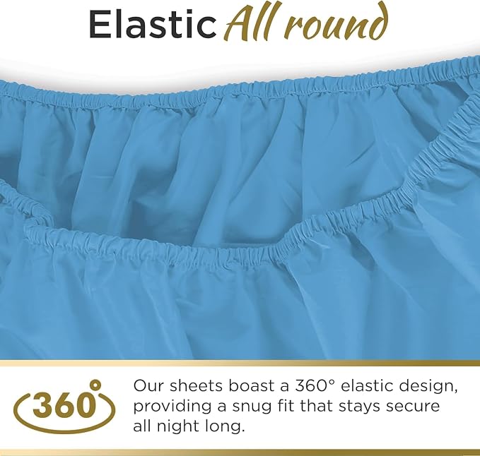 Ultra Soft Microfiber Full XL Fitted Sheets – 1800 Thread Count, Deep 15” Pocket - Image 2