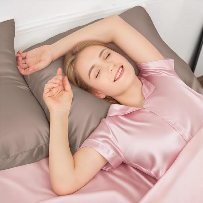 INSSL Mulberry Silk Pillowcase f Hair and Skin Health, Natural Silk Pillow Cover - Image 2