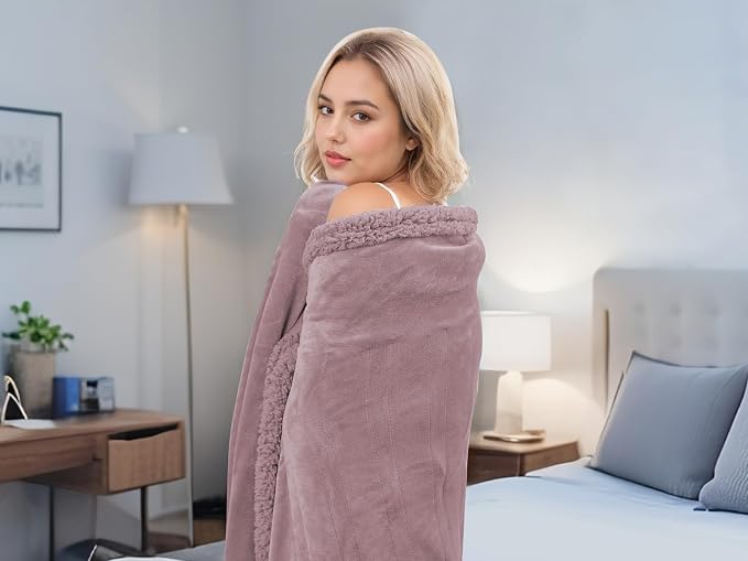 Electric Heated Blanket Throw Size 50" x 60" - Image 8
