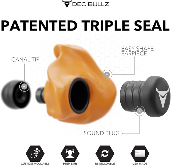 Decibullz - Custom Molded Earplugs, 31dB Highest NRR, Comfortable Hearing - Image 3