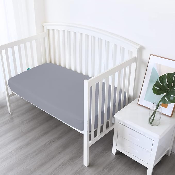 Biloban Crib Sheets Fitted, 2 Pack Crib Sheet Fits - Image 2