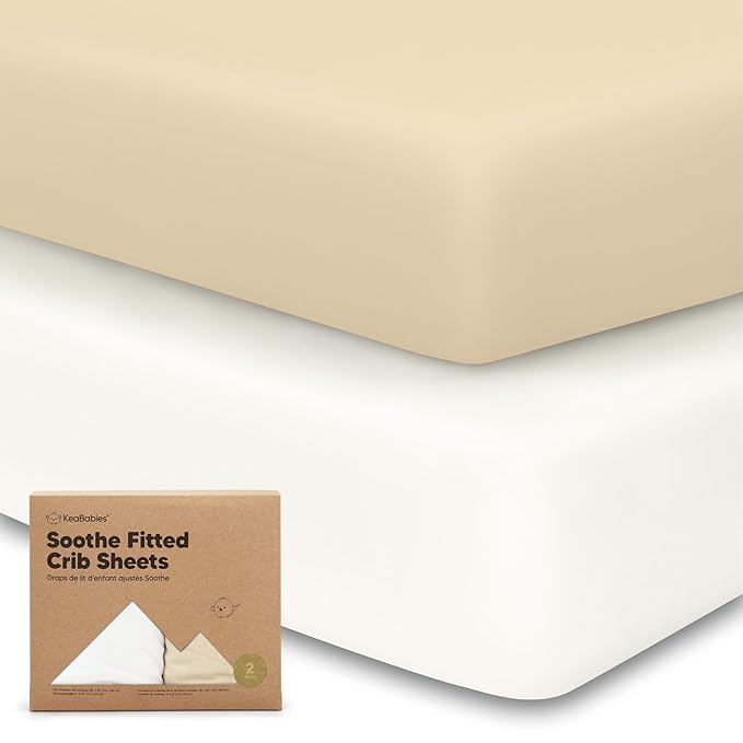 KeaBabies 2-Pack Organic Crib Sheets by KeaBabies