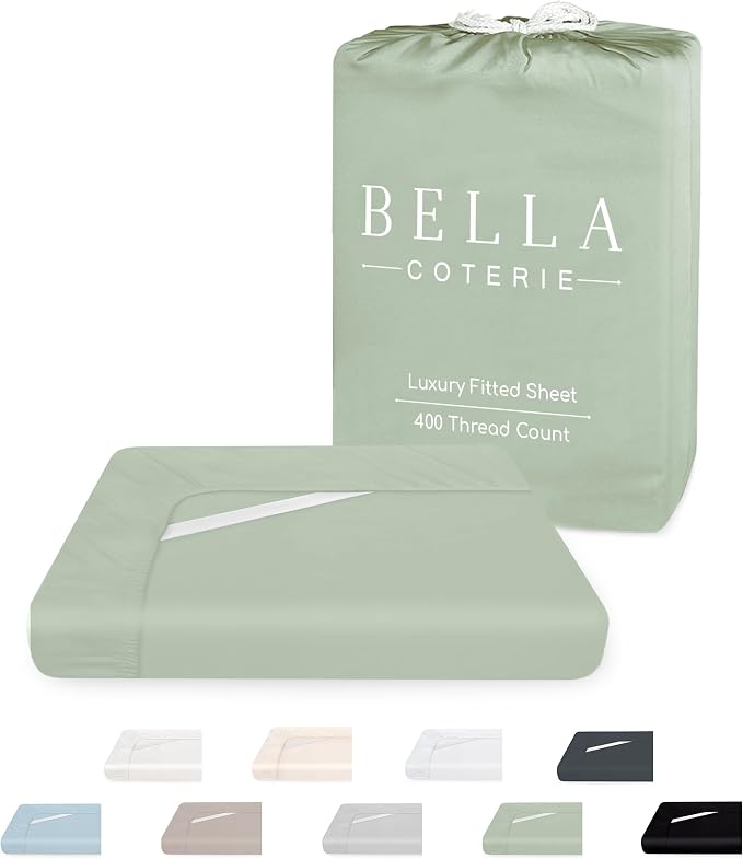 Bella Coterie Luxury Bamboo Viscose California King Size Fitted Sheet Only | by BC