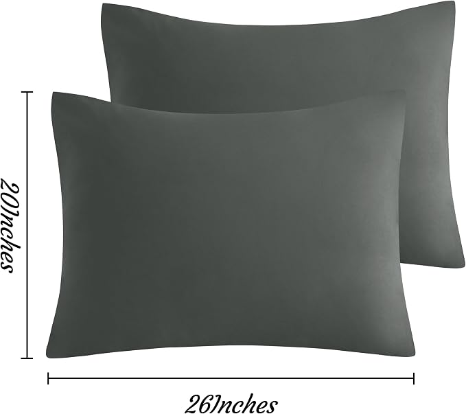 NTBAY Standard Pillow Cases Set of 2, 2 Pack Brushed Microfiber 20x26 Pillow - Image 6