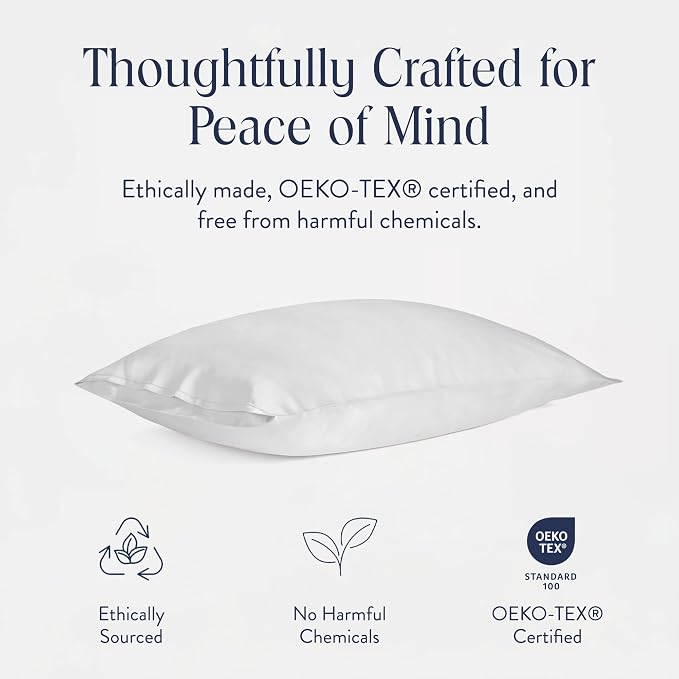 Brooklinen Mulberry Silk Pillowcase – 100% Pure Silk Pillow Case, Soft & Durable - Image 3