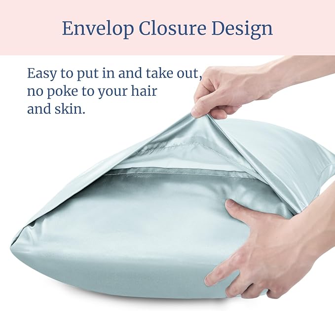 BEDELITE Satin Pillowcase for Hair and Skin, Super Soft and Cooling Similar to - Image 6