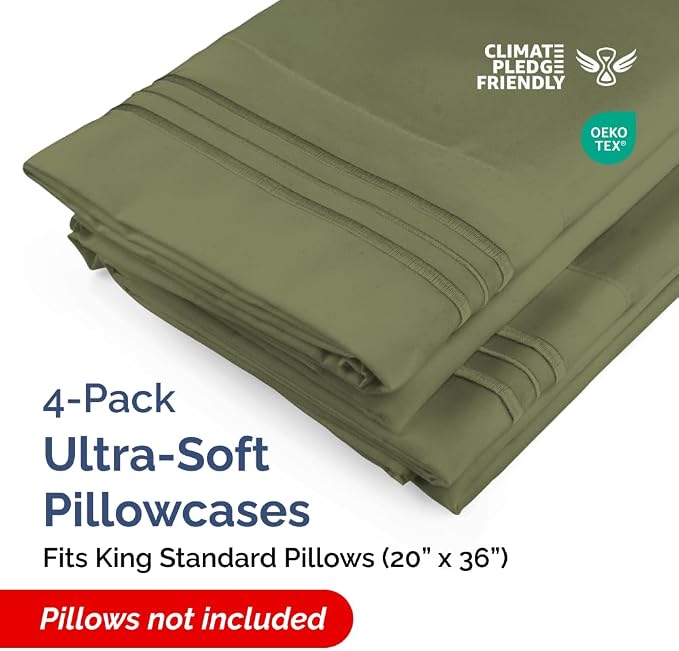 King Standard Pillow Cases Set of 4 - Image 2