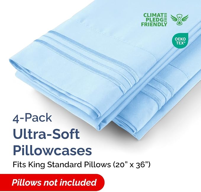 King Standard Pillow Cases Set of 4 - Image 2