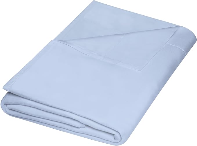 ZPECC Twin Flat Sheet Only 1 Pack, Durable Light Blue Top Bed Sheets by ZPECC-ABrandThatHasBeenFocusedOnBabyProductsFor18Years