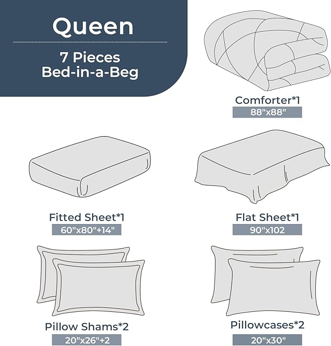 HEVUMYI Queen Comforter Set - Image 5