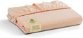 Linen Home 100% Cotton Percale Weave Fitted Sheet, Twin Size, Brushed Rose by LINENHOME