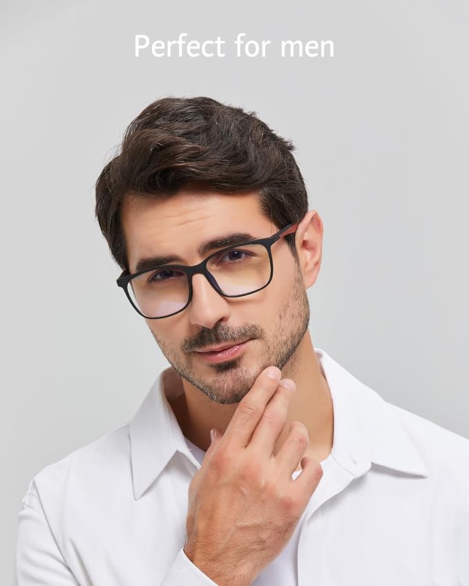 ANRRI Blue Light Blocking Glasses, Anti Eyestrain Lens Lightweight Frame - Image 2