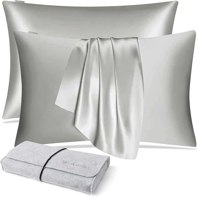 DISANGNI 100% Natural Mulberry Silk Pillow case by DISANGNI