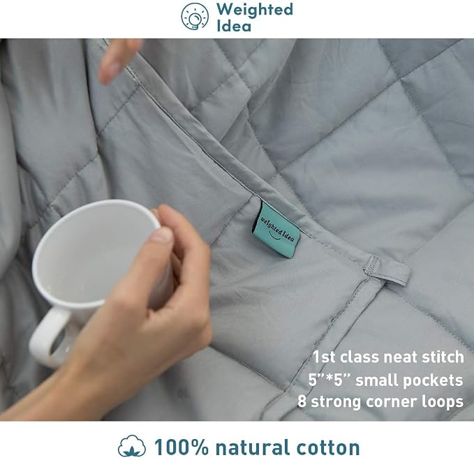 Weighted Idea Weighted Blanket for Adults Cooling Breathable Heavy Blanket - Image 7