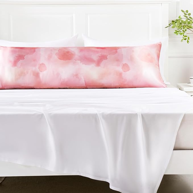 MR&HM Satin Body Pillow Cover, Soft and Breathable Body Pillow Case - Image 7