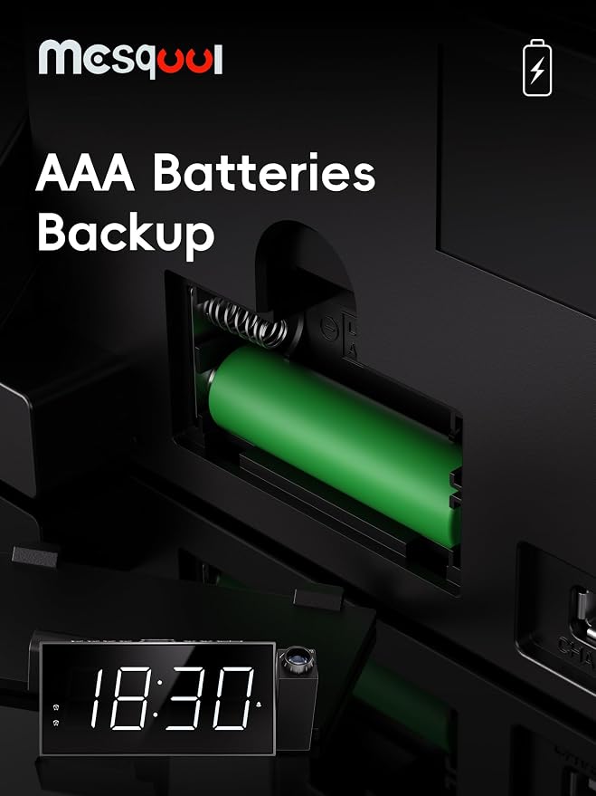 Mesqool Digital Projector Alarm Clocks - Image 9