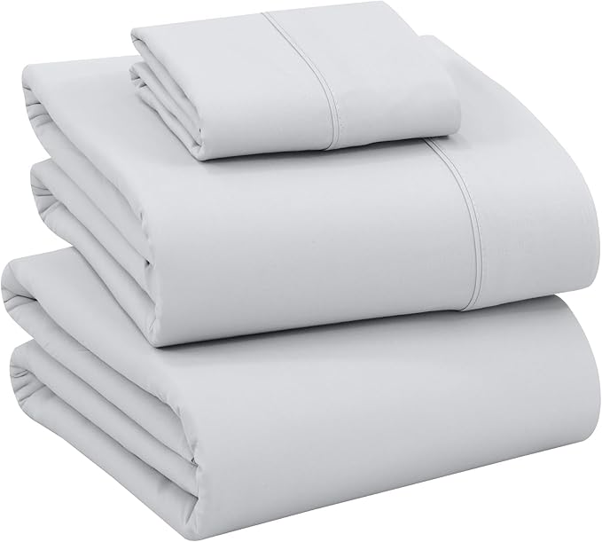 RUVANTI 100% Cotton Sheets – Twin Size Percale Bedding, Cooling & Breathable by Ruvanti