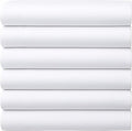 GOLD TEXTILES Twin Flat Sheet 6 Pack – Brushed Microfiber Top Sheets by GOLDTEXTILES