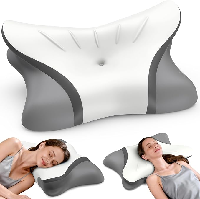 Cervical Neck Pillow for Pain Relief, Bed Pillows for Sleeping, Ergonomic by HAMYODO