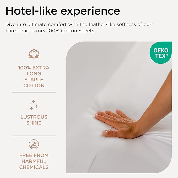Threadmill Luxury Queen Sheet Set 800 Thread Count - Image 3