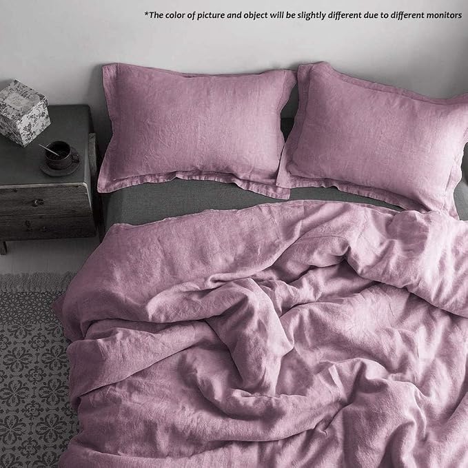 Simple&Opulence 100% French Flax Linen Duvet Cover Set - Image 5