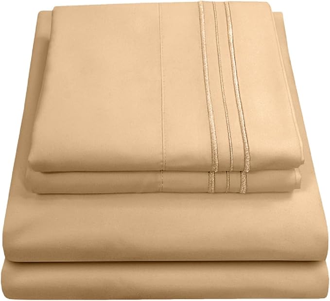 Twin XL Sheets - Breathable Luxury Sheets - 1800 Supreme Collection Extra Soft by SweetHomeCollection
