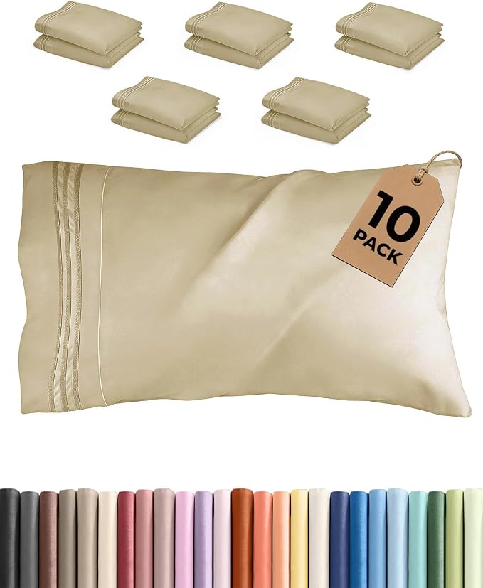King Pillow Cases Set of 10 by CGKUnlimited