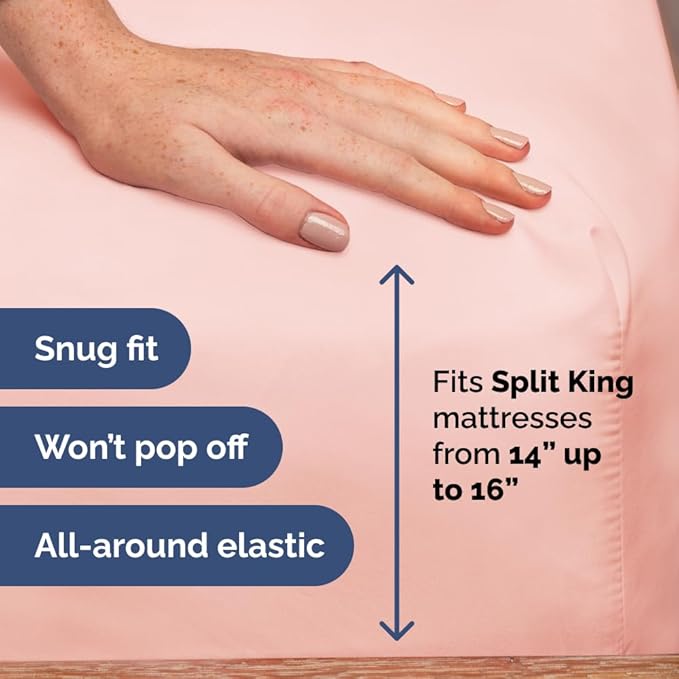Flex Top Split Head King 4 Piece Sheet Set - Image 4