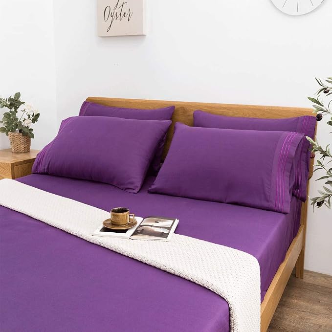 SONORO KATE Bed Sheet Set Super Soft Microfiber 1800 Thread Count Luxury - Image 8