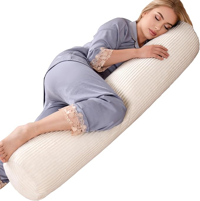 1 MIDDLE ONE Body Pillow for Adults, Long Bolster Pillow for Bed, Decorative by 1MIDDLEONE