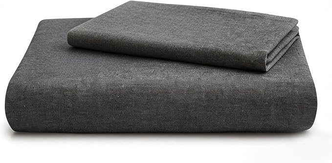 LOVQUE 100% Washed Cotton Duvet Cover Twin Size, 68x90 Inches - Image 7