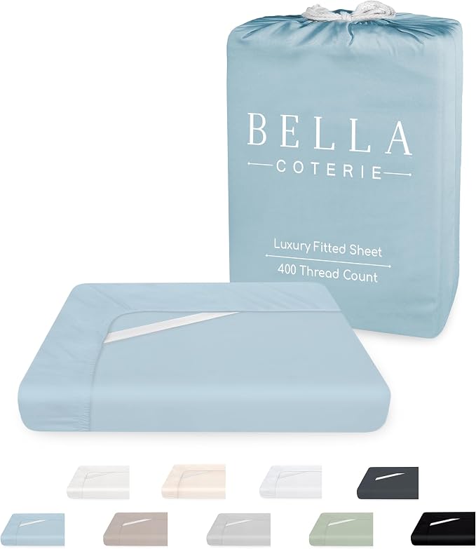 Bella Coterie Queen Size Fitted Sheet Only | Luxury Bamboo Viscose | 100% by BC