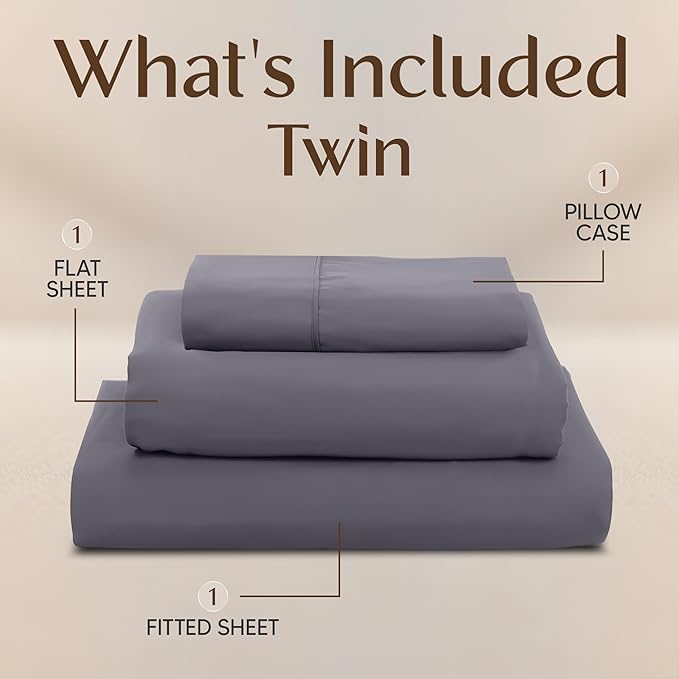 Utopia Bedding Twin Sheet Set – 3 Piece Bed Sheets - Image 2