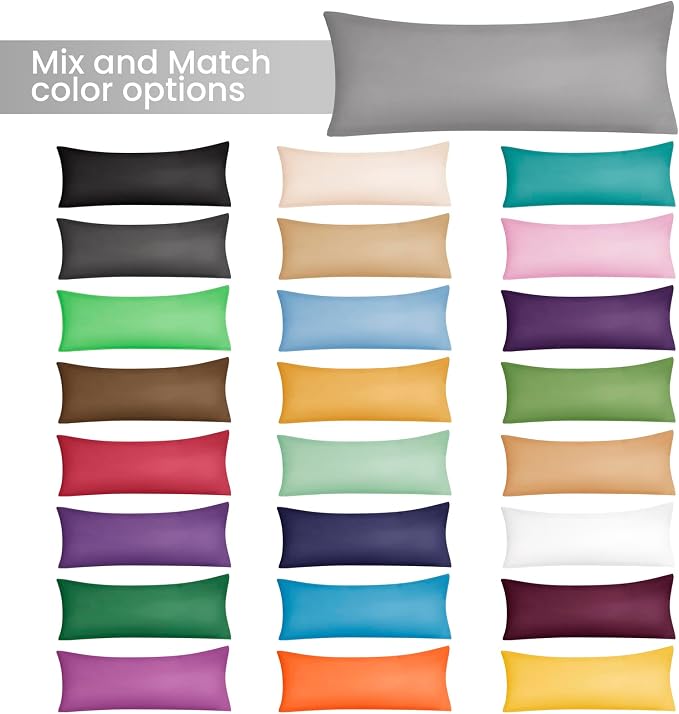 Evolive Ultra Soft Microfiber Body Pillow Cover/Pillowcases 21"x54" - Image 7