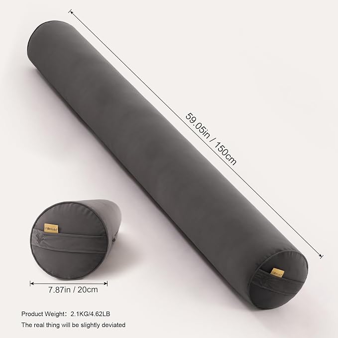 Body Pillow for Adults, Long Round Pillow, Big Cylindrical Pillow, Large Full - Image 2