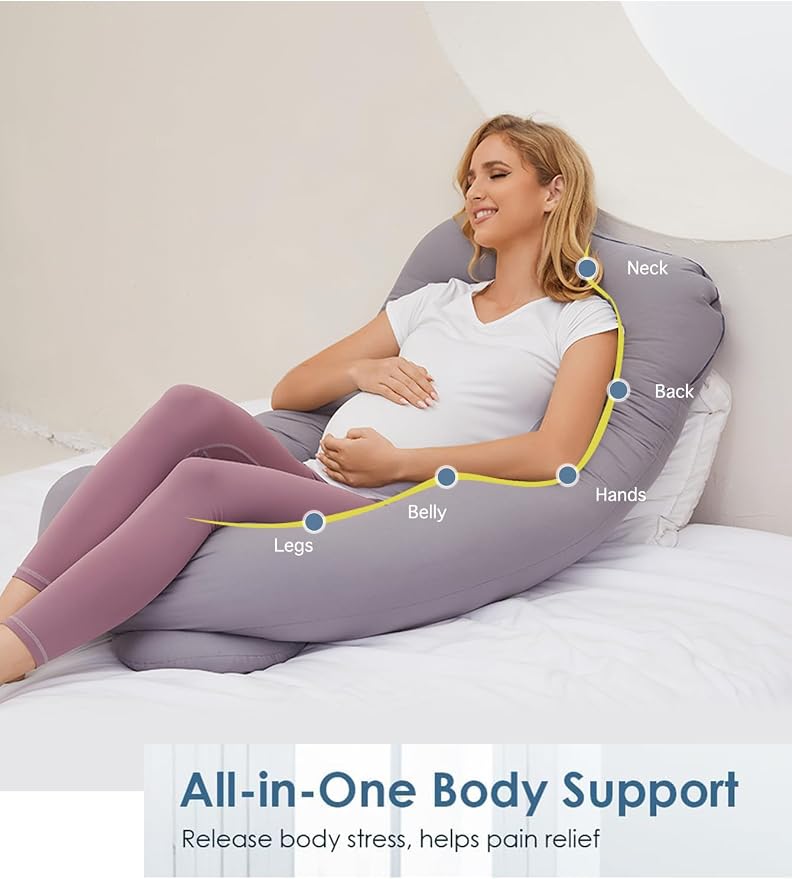 Pregnancy Pillow for Sleeping, U Shaped Maternity Pillow - Image 2